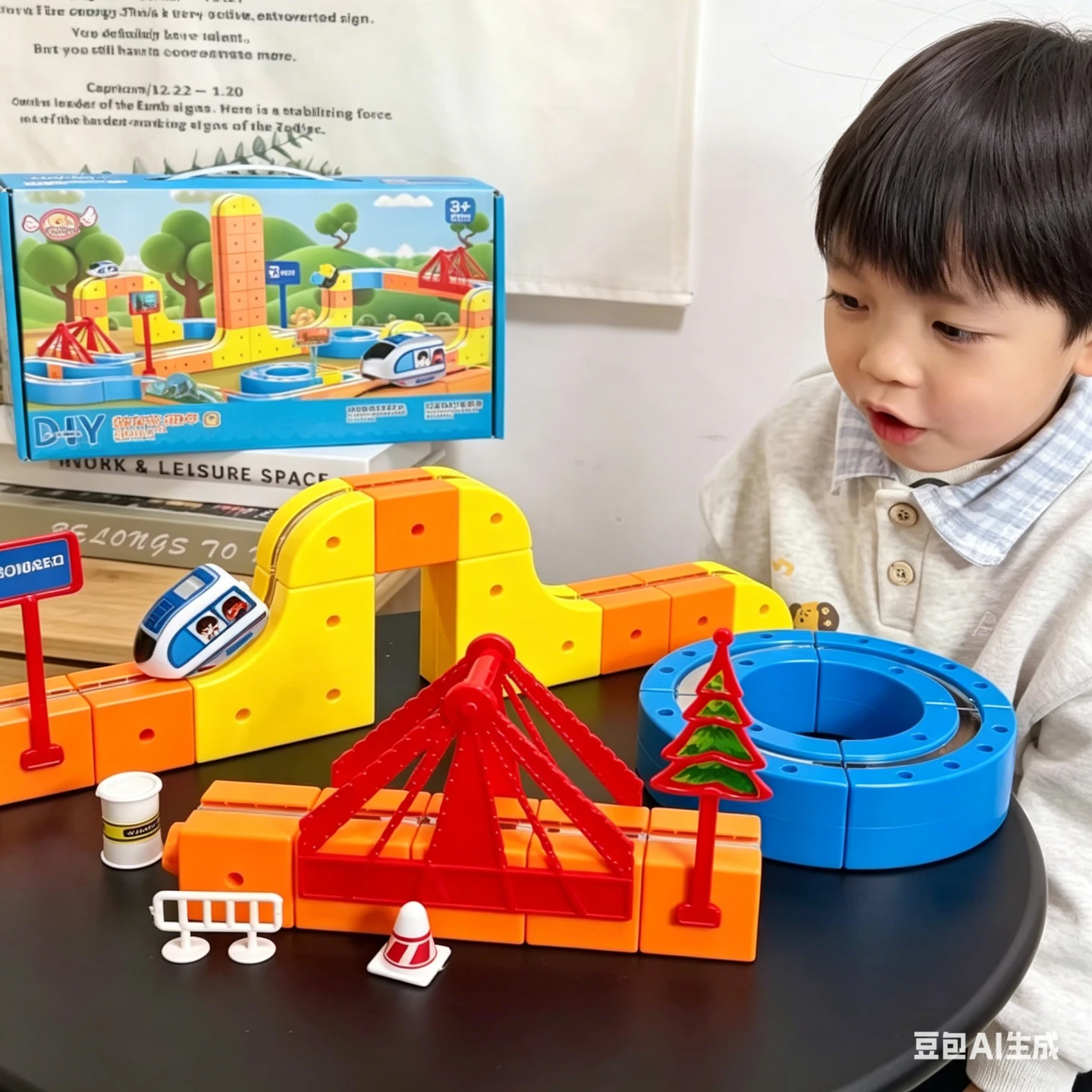 

Магнитный конструктор-поезд с антигравитационной магнитной дорожкой, изменяющей форму, электрический высокоскоростной поезд, игрушка-головоломка для самостоятельной сборки