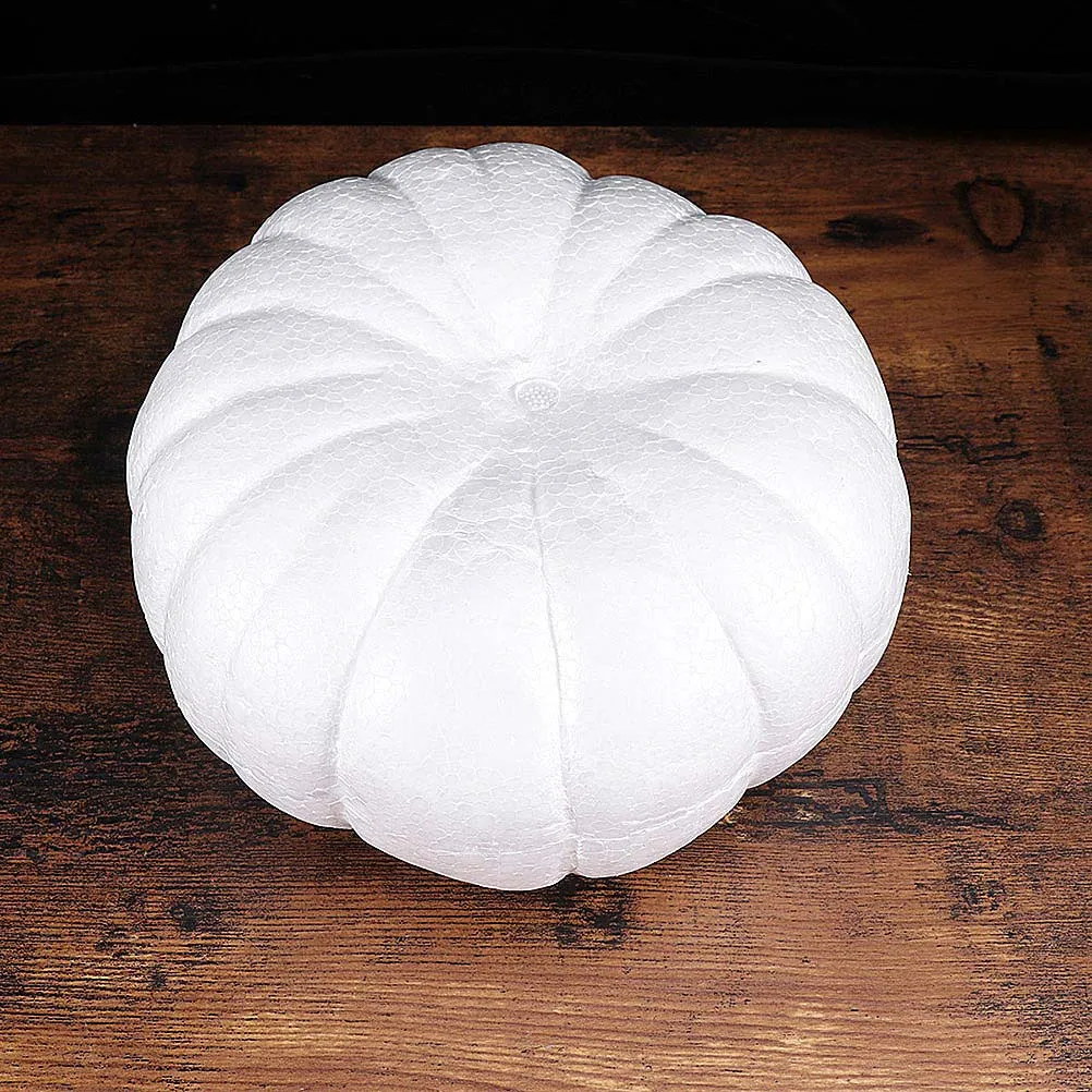 

1Set White Simulation Pumpkin Mold 20cm Diameter Realistic Smooth Surface for Halloween Autumn Thanksgiving DIY Painting