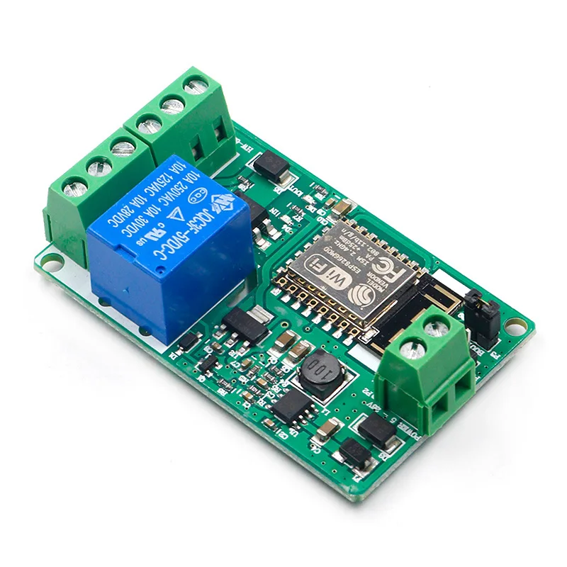 ESP8266 ESP-12F WIFI Wireless Module 1 Channel Relay Shield Overcurrent Protection WiFi Network Relay Module 10A 220V DC 7-30V