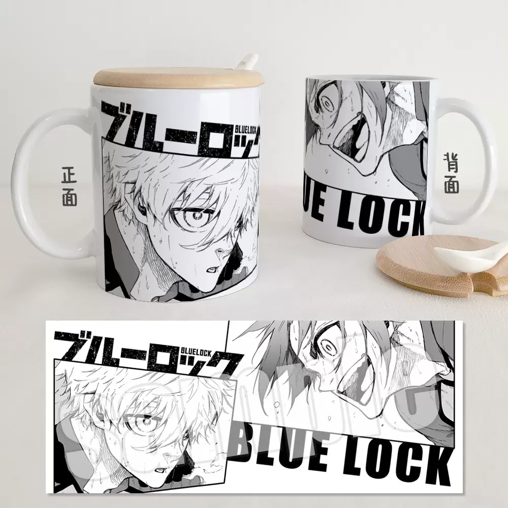 Anime BLUE LOCK  Cosplay Ceramic Cup  Personalized Mug Delicacy Gift  Cute   Ambitus