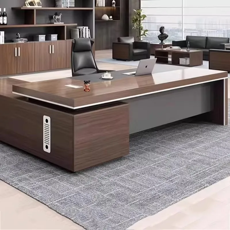 مكتب تنفيذي للتخزين القوي مصمم مكاتب مكتبية فاخرة كبيرة وأدراج أثاث Scrivanie Da Ufficio الحديثة الرخيصة