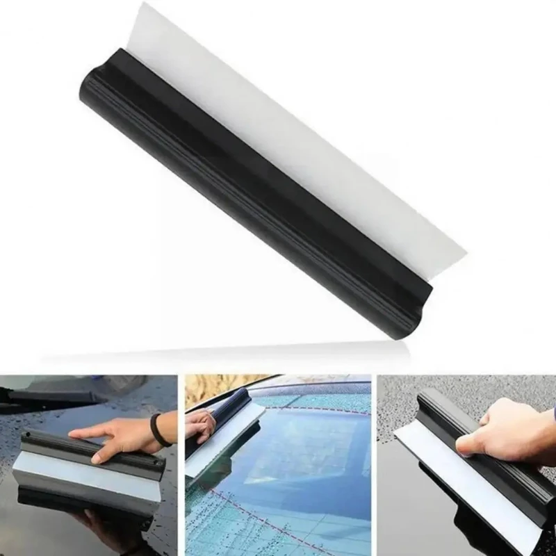 

Car Flexible Soft Silicone Water Wiper Car Window Cleaning Glass Scraper Handy Squeegee Auto Blade Clean Scraping Tools Car Tool