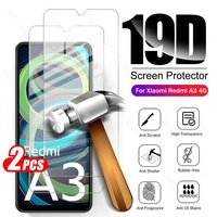 For Xiaomi Redmi A3 4G Case 2PCS 19D Protective Glass RedmiA3 A 3 3A 4G Tempered Glass Screen Protector Redmy Readmi A3X 4G 2024