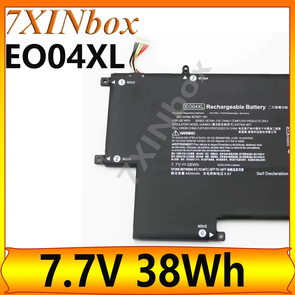 

7XINbox EO04XL E004XL 827927-1B1 HSTNN-I73C 7.7V 38Wh Laptop Battery For HP EliteBook Folio G1 Subnotebook Series