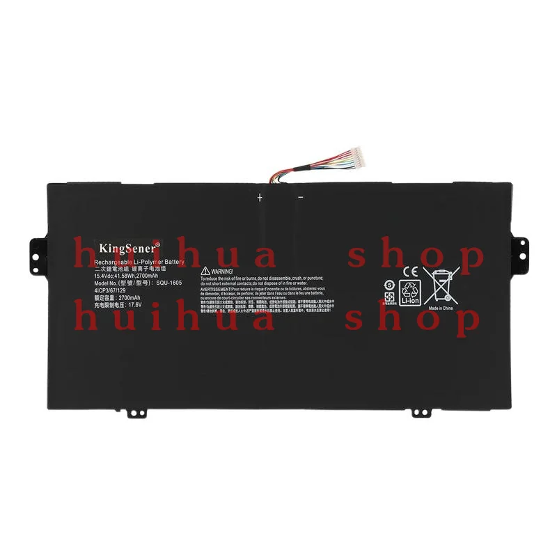 

SQU-1605 Laptop battery For ACER Swift 7 S7-371 SF713-51 For Acer Spin 7 SP714-51 41CP3/67/129 15.4V 41.58WH/2700mAh