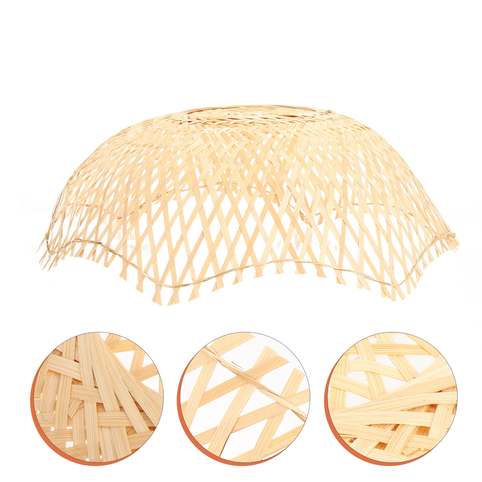 

Bamboo Lampshade Small H woven Cover for Desk Table Hanging Light Replacement Hotel Decor Lamp Shades Accessories