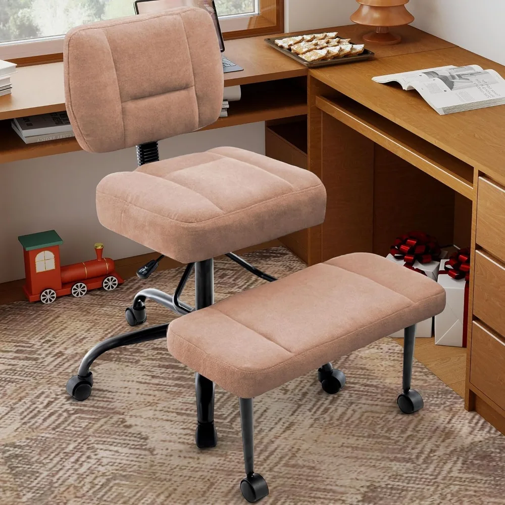 

Эргономичное офисное кресло для сидения с перекрещенными ногами, кресло для людей с СДВГ, 360° ° Вращающееся кресло для медитации на коленях с колесиками, на заказ