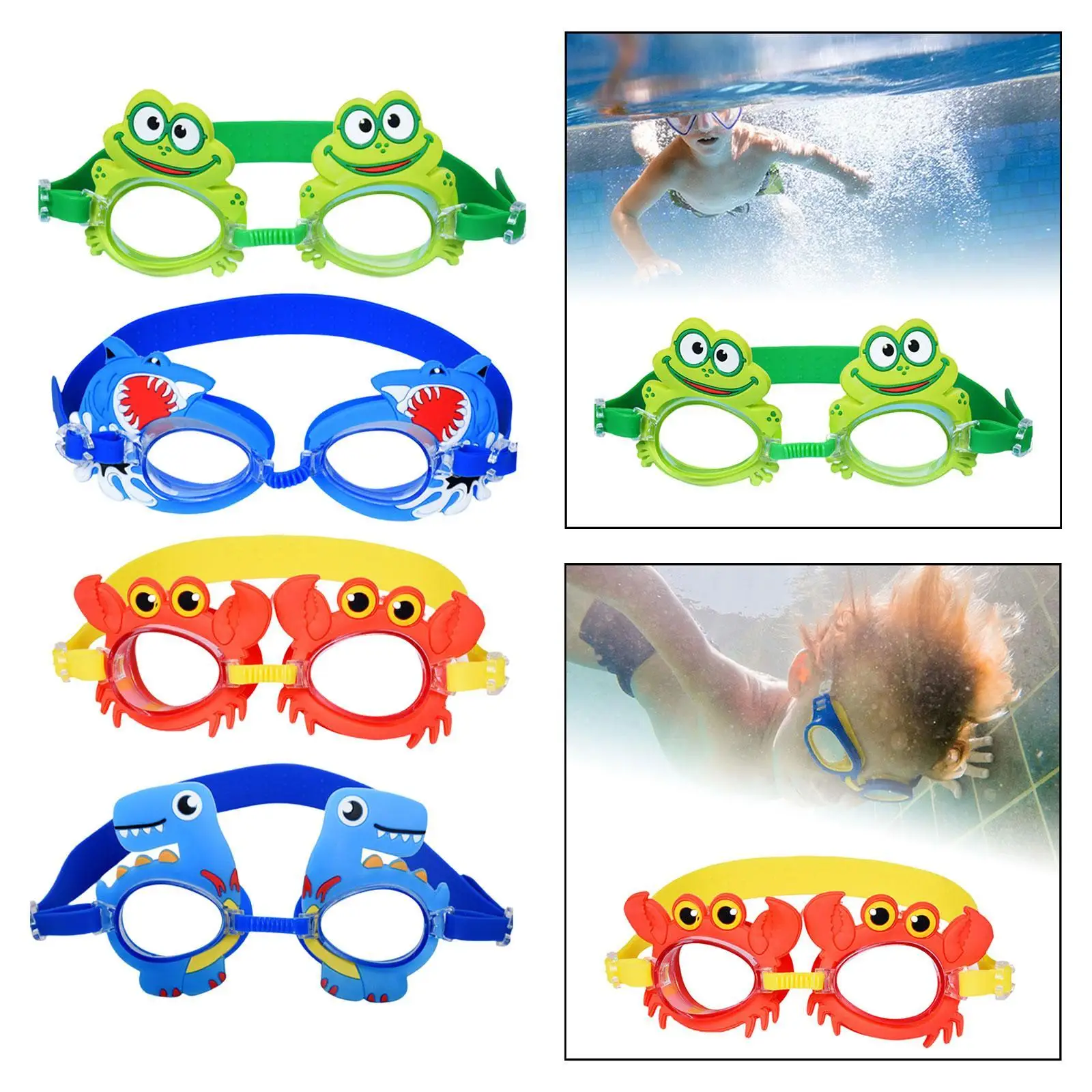 Confortável Natação Goggles para Crianças, Natação Goggles para o Verão