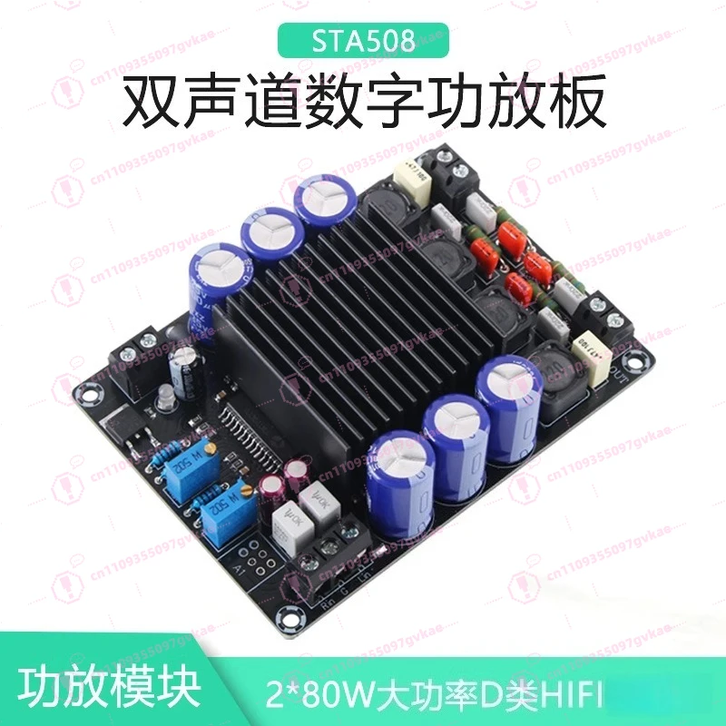 12V HiFi Digital Amplifier Board Class D High Power Audio Module for Desktop & Outdoor Trolley Speaker