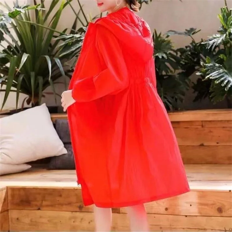 Sun-Proof Clothing Women\'s UV Summer 2026 Anti-Ultraviolet Wiid Long Sun Protection Clothing Female Coat Mom Jacket Hooded Top