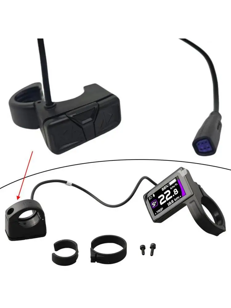 AliExpress NONE Replacement Display Switch Key Buttons For Bafang DPC245 DPC244 Electric Bike Color Screen Controller For E-bike Power Control