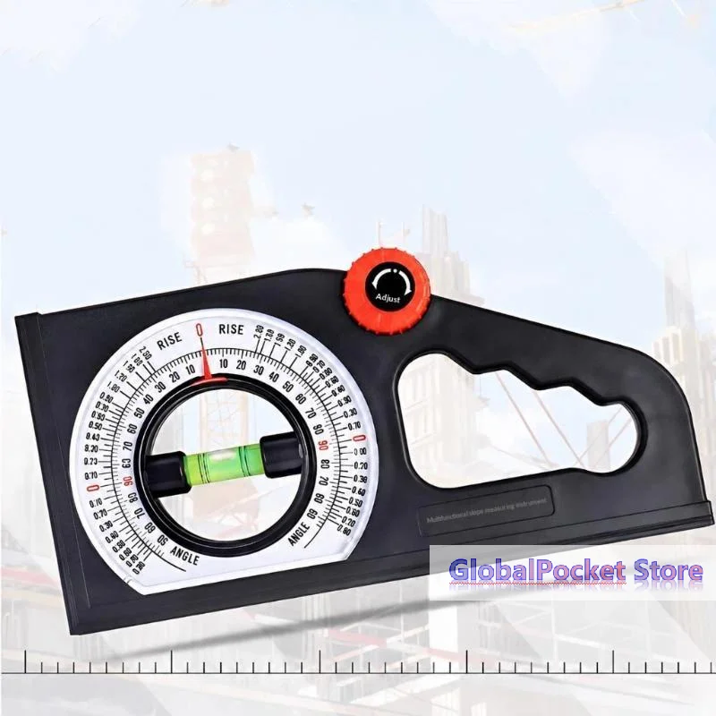 [TG823]Multifunctional Slope Inclinometer Protractor Magnetic Base High Accuracy Scale For Construction Carpentry Measuring Jobs
