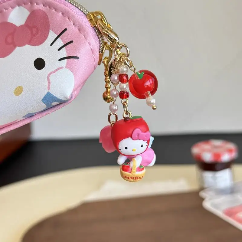 Kawaii sanrio hallo Kitty Apfel Engel Rucksack Anhänger Cartoon niedlichen dekorativen Schlüssel bund Mädchen Freunde Geburtstag Weihnachts geschenke