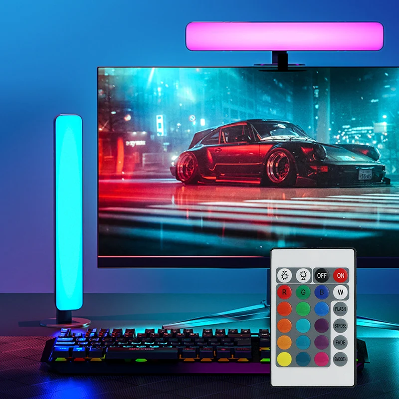 Lampki nocne LED RGB z pilotem do lampa stołowa dekoracja sypialni telewizora do gier