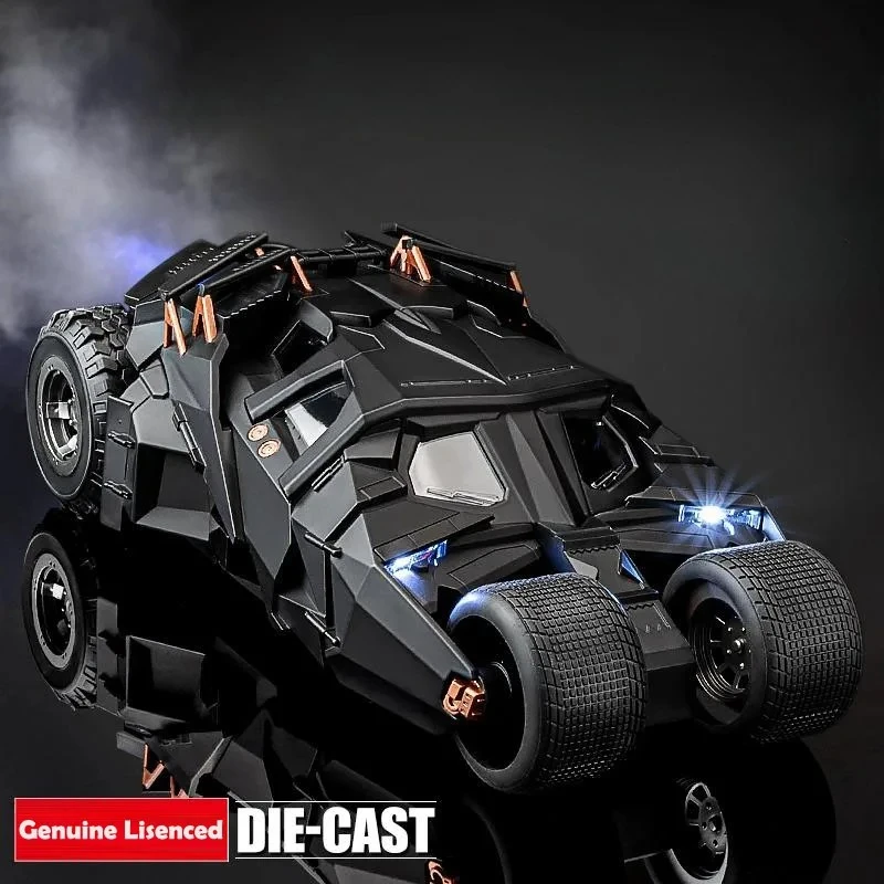 

1:18 Chariot Tumbler Alloy Diecast Vehicle Model Sound Light Toy Slide Spray Truck Trendy Model Ornament Present for Friends