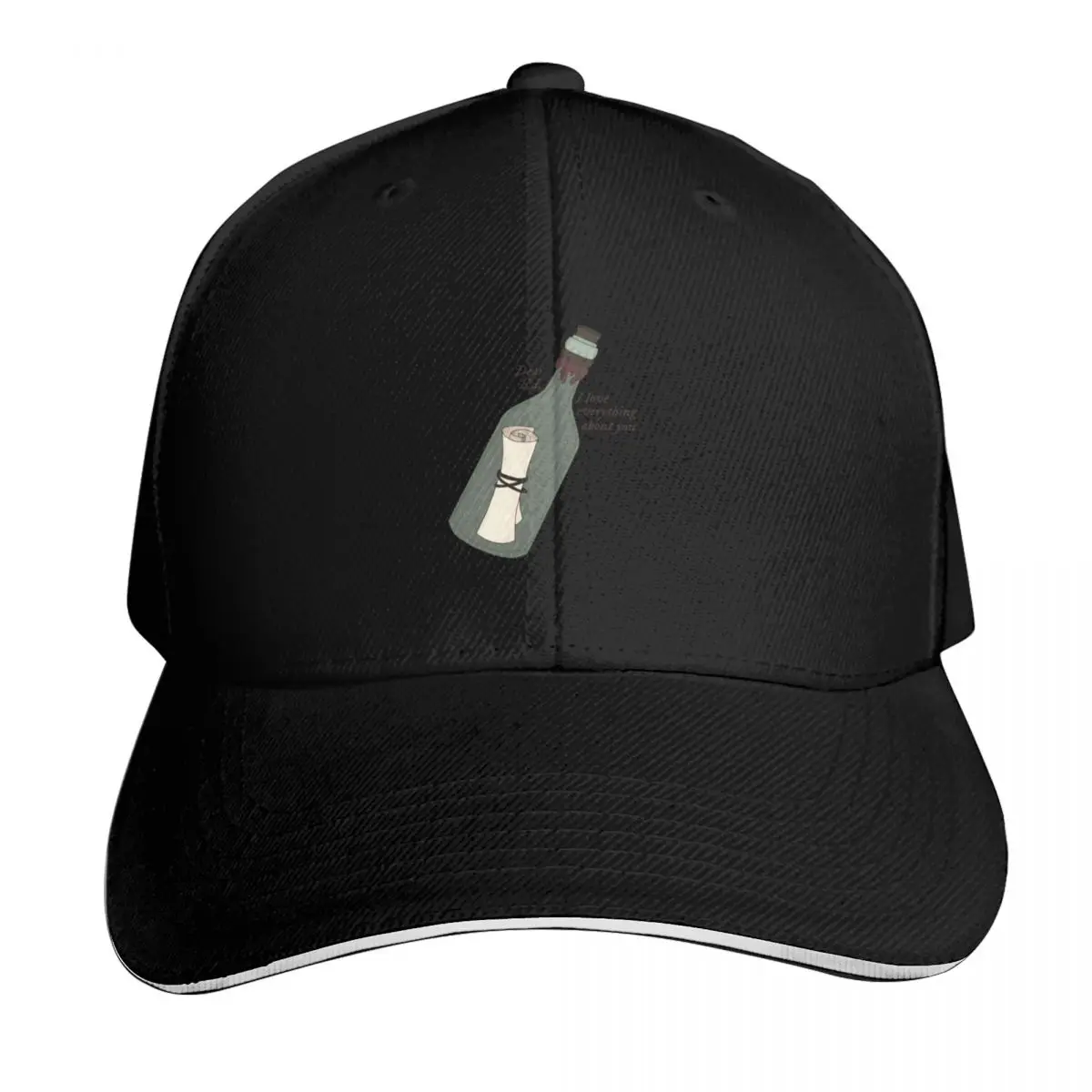 Stede Bonnet Message in a Bottle Baseball Cap Snapback Flat Bill Strapback Dad Hat Six Panel Structured Crown
