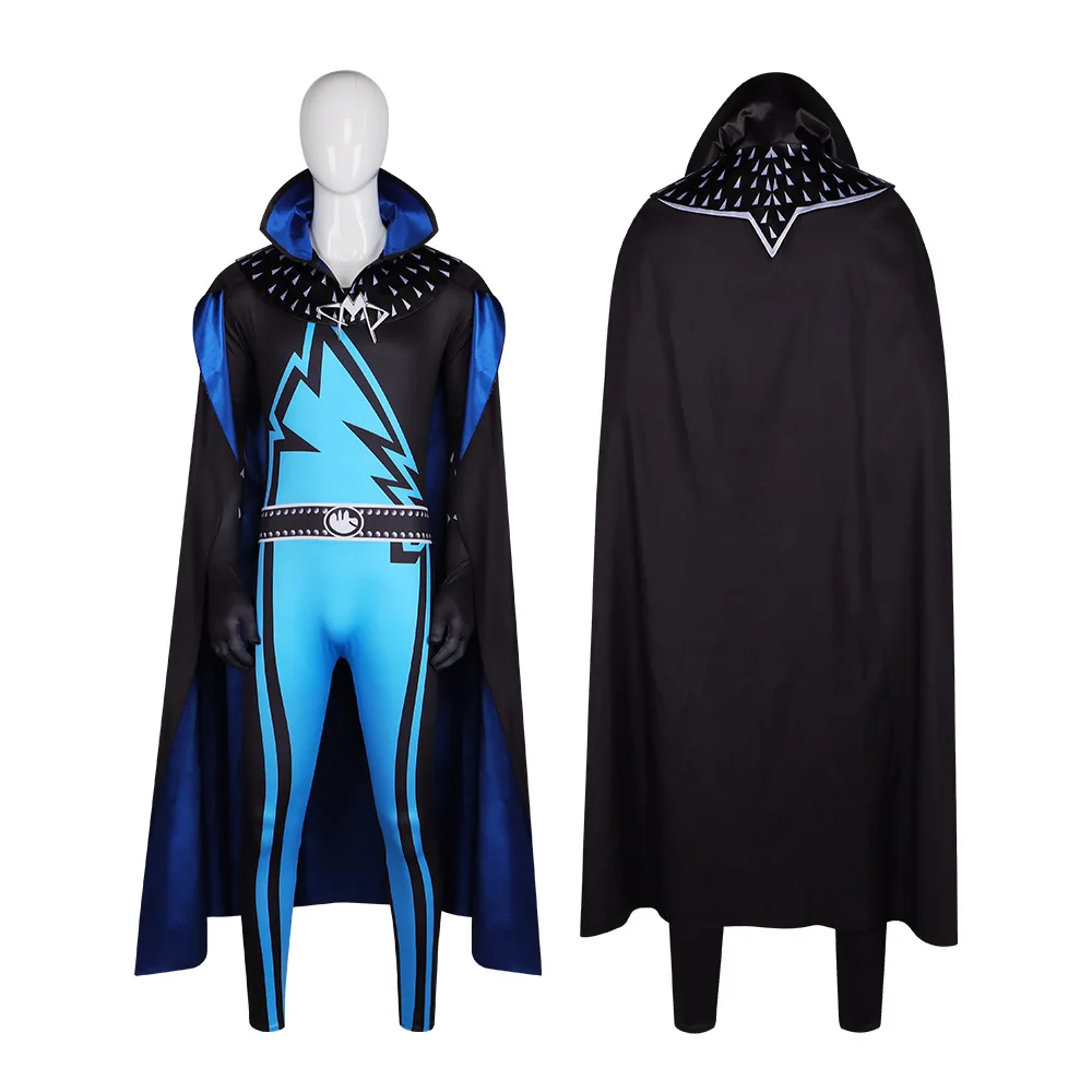

Плюшевый костюм суперзлодея Megamind Gru, цельная накидка, сценический костюм для косплея