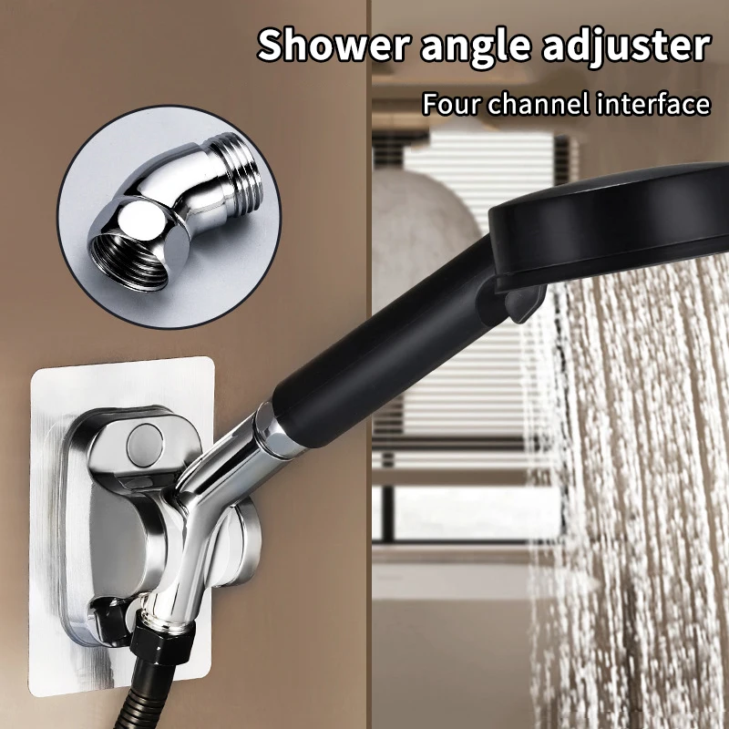 Shower Arm Extension Adjustable Angle Shower Head Adapter 135° Elbow Connector