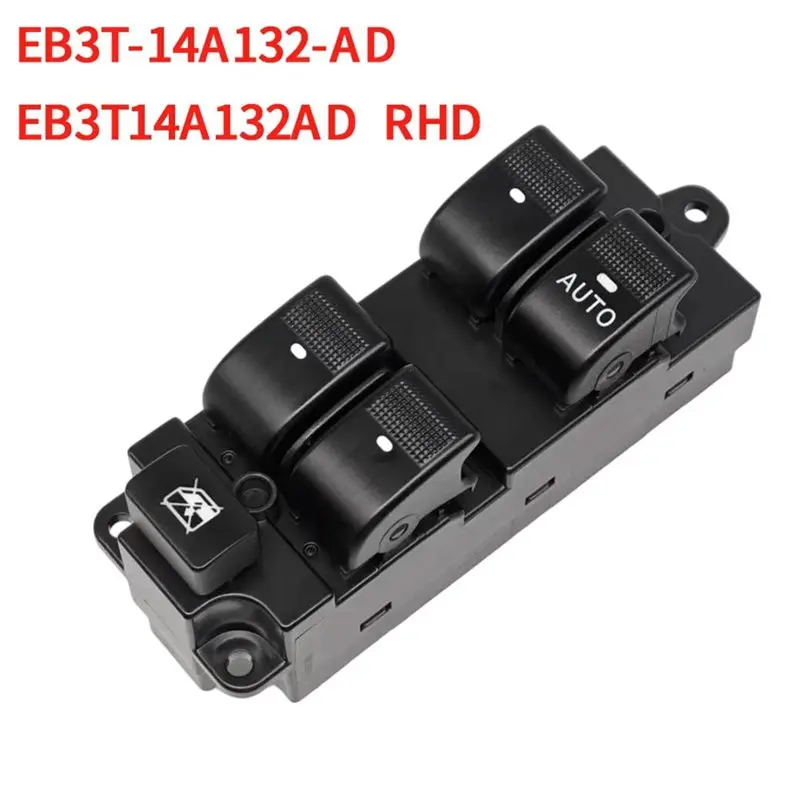RHD 1AUTO Front Left Window Control Switch For Ford Ranger 16-19 EB3T-14A132-AD Power Window Lift Button EB3T14A132AD