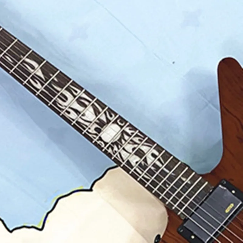 تم شحنه Vicers من الولايات المتحدة الأمريكية، جيتار كهربائي عالي الجودة 22 فريتس، مقترن مع التقاط EMG