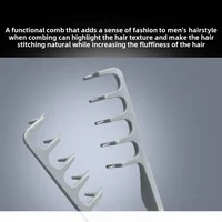 1/2Pcs Volumizing Wide-Tooth Hair Styling Comb Curling Tools Fluffy Texture for Men Ideal for All Hair Types Hairstyling Tools 4