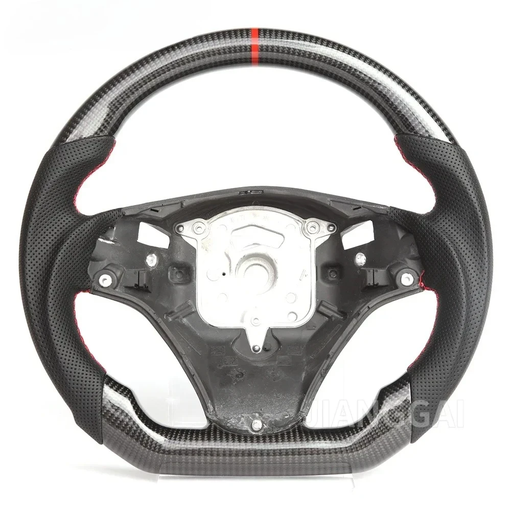 

Real Carbon Fiber Steering Wheel Customsized Car Accessories For BMW E90 E92 E93 E82 E87 320i 325i 2005-2012 With Paddle Holes