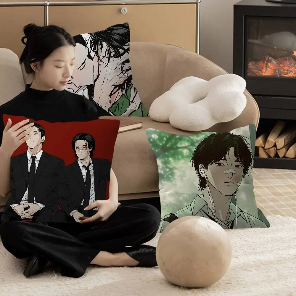 Peace of God bl Anime Pillow Cushion Cover Pillowcase Living Room Sofa Home Decor Customized