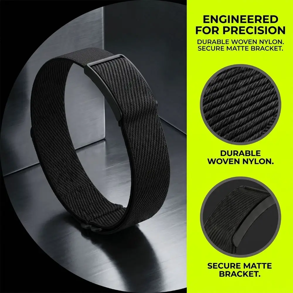 Nylon Elastic Bicep Band Adjustable Replacement Fitness Tracker Band Breathable Sweat Resistant for Amazfit Helio Strap