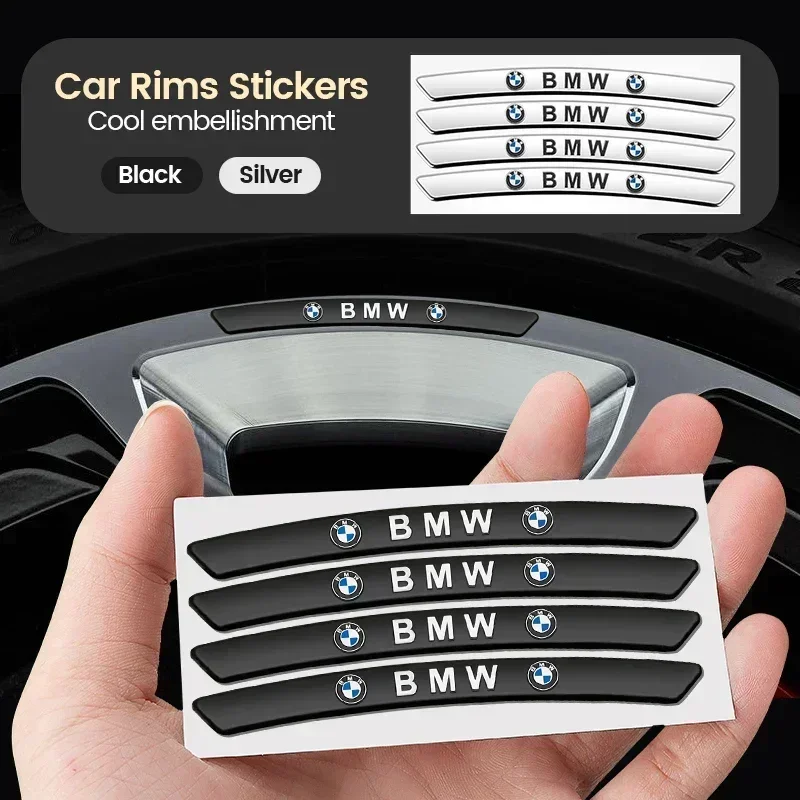 Car Wheel Eyebrow Sticker Car Rims Hub Sticker Trims Sticker For BMW G42 G16 G15 G30 G20 G11 G12 F40 G07 G06 G05 G02 G01 F48 X5