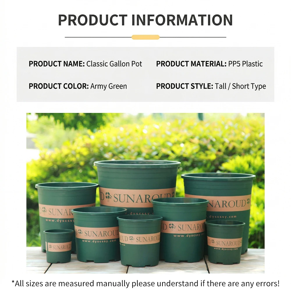 Gall Pot, Thickened, Short, Chubby, Root Control Pot, Balcony, Vegetable Planting, Potted Green Plant, Succulent Rose, Plastic F