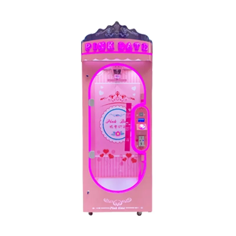 

# Для производителя, розовая машина с одним вырезом, большая кукла-ножницы, машина, плюшевая игрушка, монетный коготь-кран