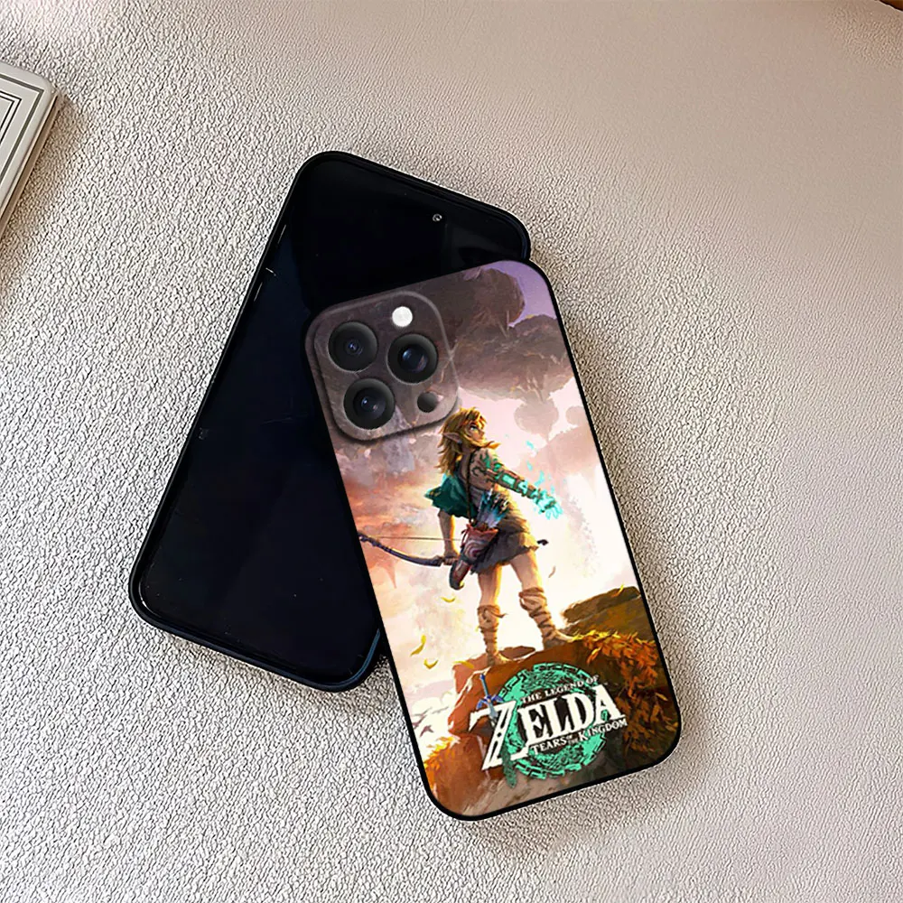 Game Zelda Tears Of The Kingdom For iPhone 11 12 13 14 15 16 Pro Max Plus Matte Soft Silicone phone Case Ultra Thin Black Cover