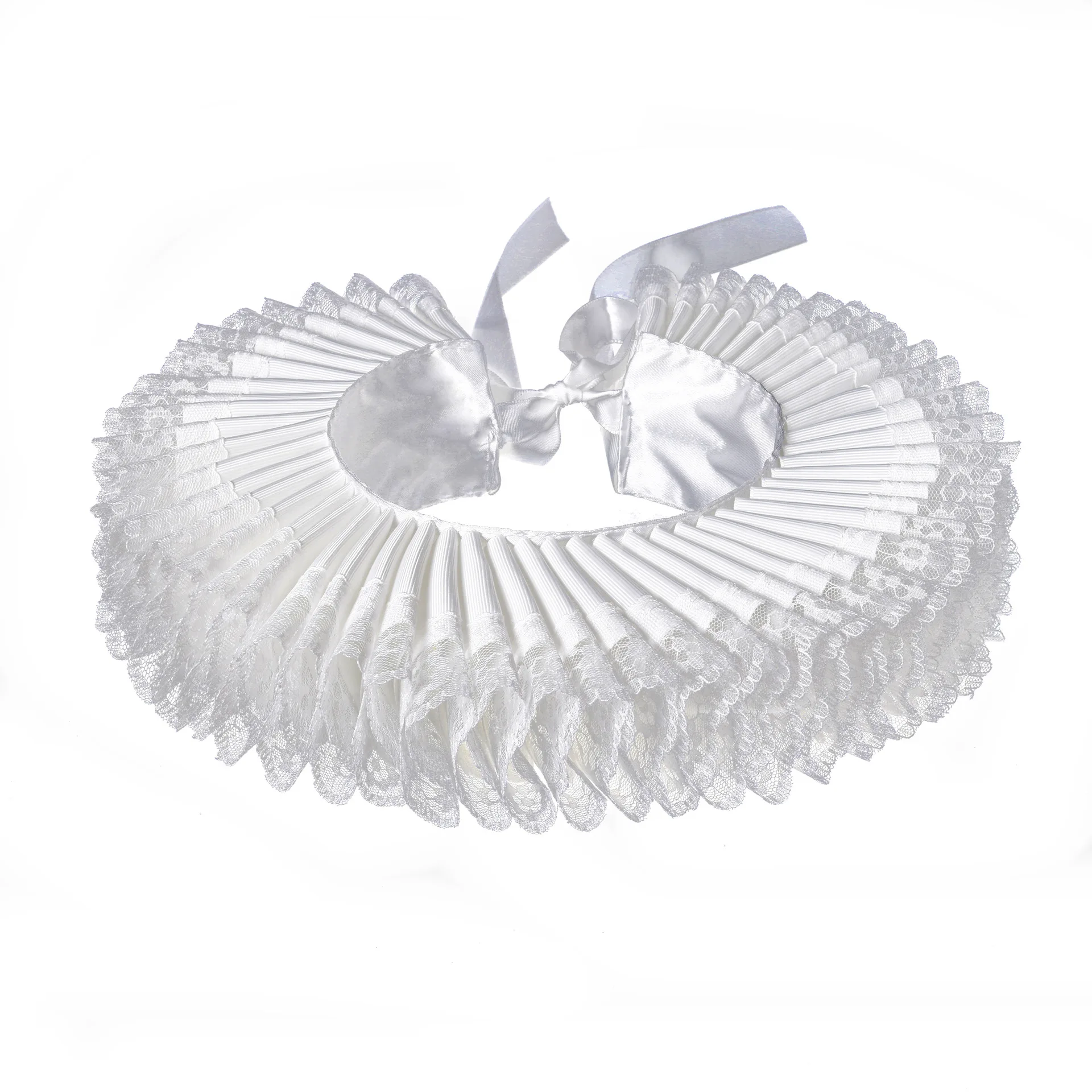 Handmade Elizabeth Literary Ruffian Collar Lace Splicing Exaggerated Fake Collar High-end Opera Performance Props