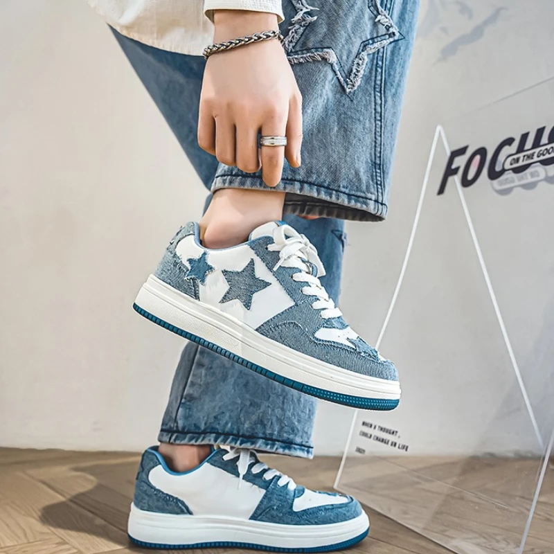 2025New ستار أحذية التزلج قادرة على أحذية عادية سميكة سوليد ستار أحذية التزلج فاسق الهيب هوب نمط طالب الرياضة حذاء كاجوال #6