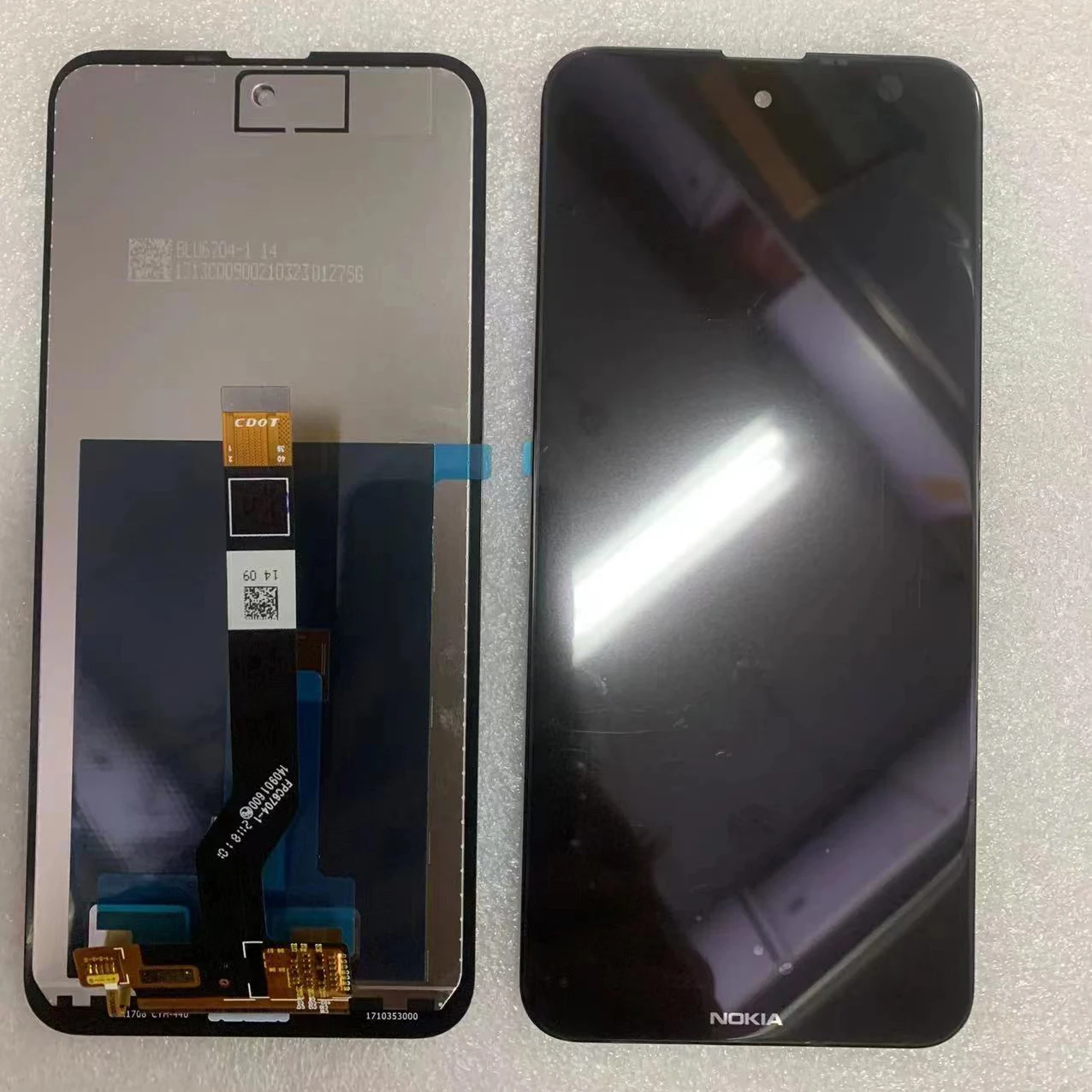 Rakitan Digitizer Layar Sentuh LCD 6,67 "asli dengan Bingkai untuk Nokia X100 5G - Pengganti