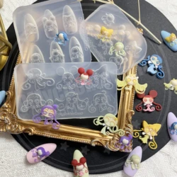 Super cute, little elves, resin molds transparent silicone nail art mold.