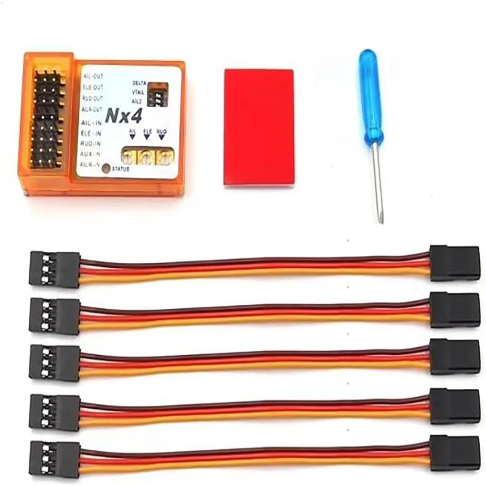 

3D Flight Gyro Balance ZMR NX4 EVO PRO Flight Controller Board for RC Fixed-wing Aircraft Support Rate/Hold/Gyro Off Mode