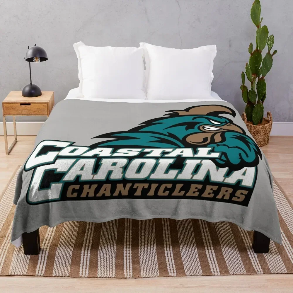 

coastal carolina chanticleers Throw Blanket Large Moving Furry Blankets