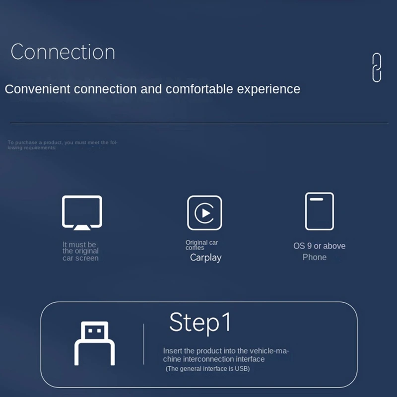 Adaptador USB Android Carplay sem fio, 2 em 1, Converter Auto Android com fio