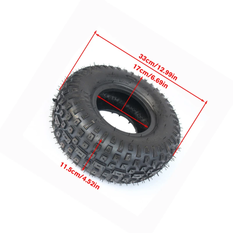 Durable 6-inch ATV wheels paired with 145/70-6 tires, designed for karts, buggies, and ATV quads.