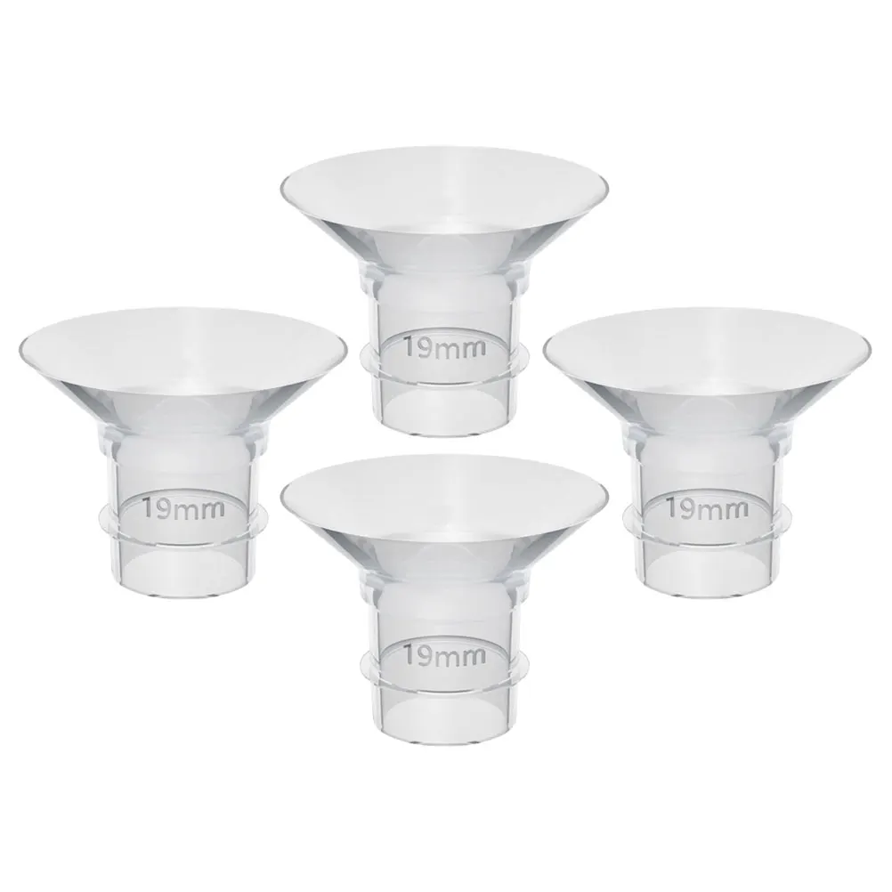 

4 Pcs Breastfeeder Accessories Pump Flange Transparent Inserts Flexible Wearable Silica Gel Parts Silicone