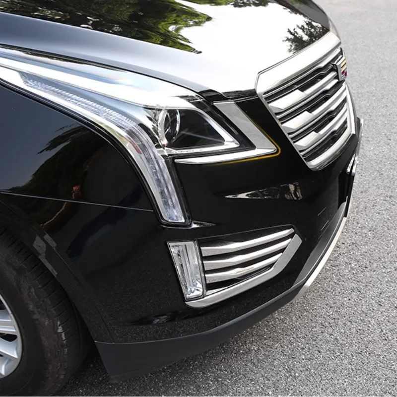 

For Cadillac XT5 2017-2022 2023 Exterior Accessories Fog Lights Lamps Eyelid Eyebrow Strip Cover Trim Decoration Styling