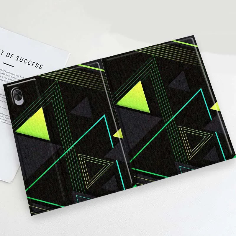Geometric Neon Pattern For Huawei MediaPad 11 M5 M6 ES Pro M5Lite Honor Pad V7 V8 X7 X8 X9 GT Pro Tab Tablet Case Soft