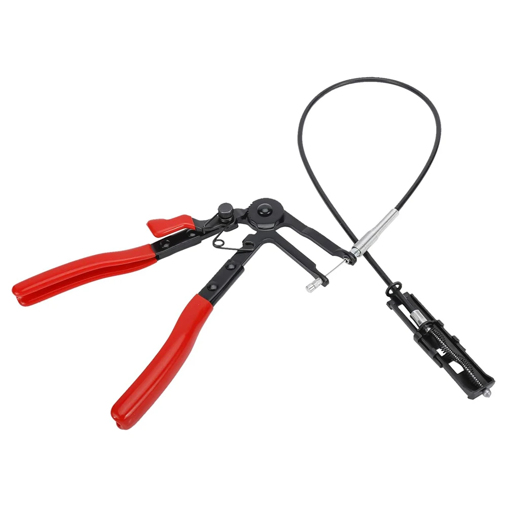 Clamping Pliers Bendable Hose Clamps Cable Type Flex Cable Long Auto Hose Clamps Straight Hose Bundle Removal Auto Repair Tools