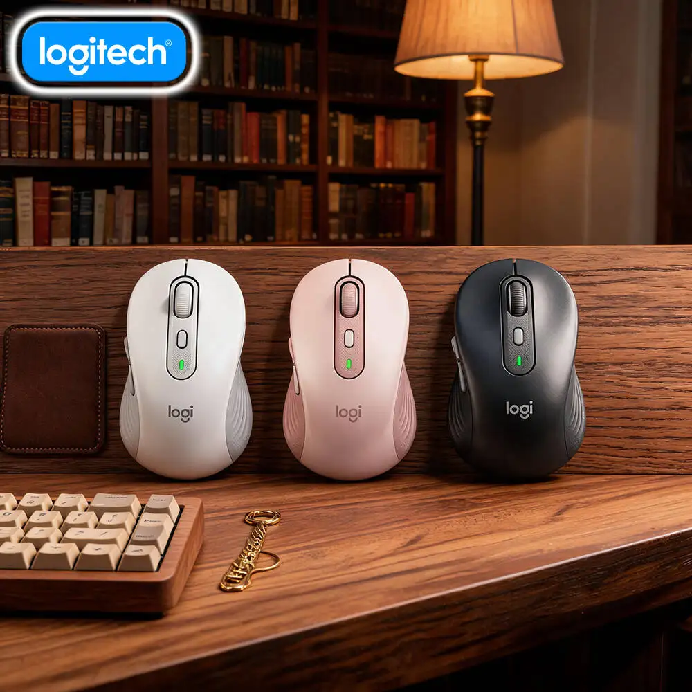 Logitech M650 Wireless Ergonomic Mouse - 90% Reduced Noise, 5 Programmable Buttons, Recycled Plastic Build, 24-Month Battery