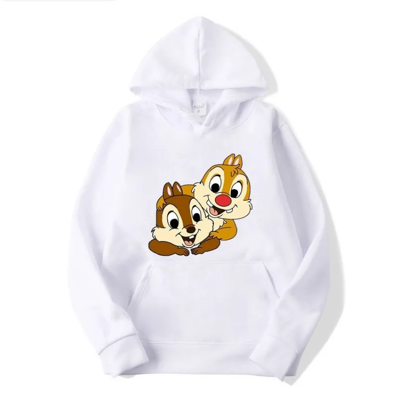 2024 New Chip&Dale Women\'s Hoodie Cartoon Anime Fashion Women\'s Oversized Sweatshirt Tops Spring and Autumn Couple Pullovers