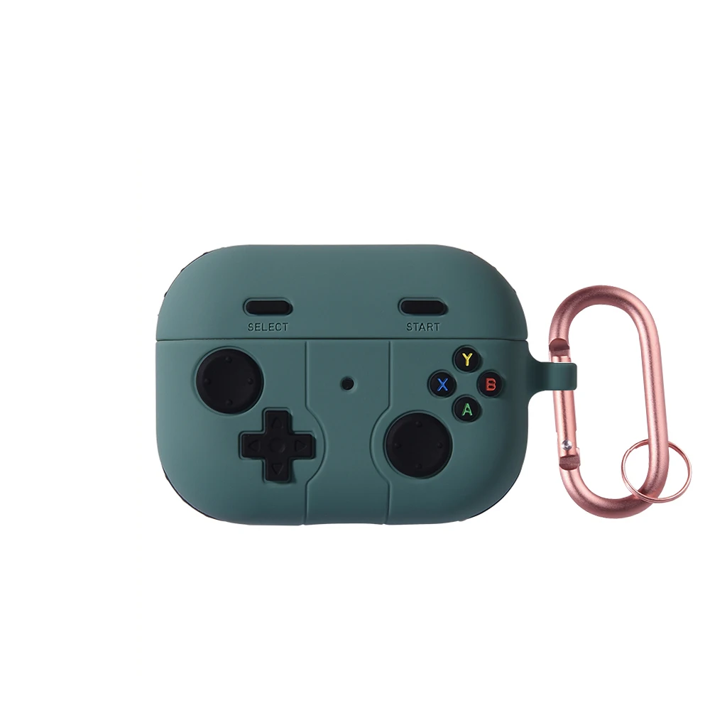Earphone Case For Airpods 4 5 Pro 3 Cartoon 3D Gamepad Silicone Shockproof Box Cover For Airpods Pro 2 2nd 3 5 Cases With Hook