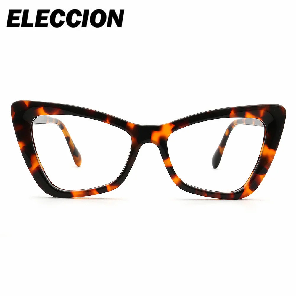 ELECCION Prescription Glasses Ultra Light Optical Eyewear Men Women Cat Eye Glasses  Myopia Minus  Photochromic Anti Blue Ray