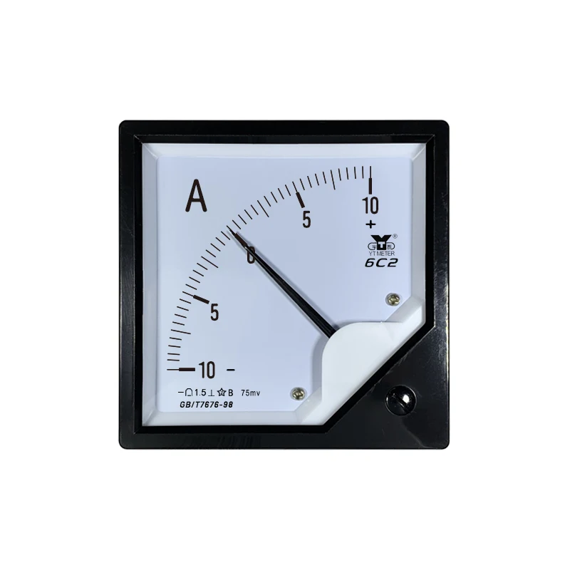 6C2 75mv bidirectional DC ammeter 50a±100a 150a Plus or minus 200a 400a pointer ammeter