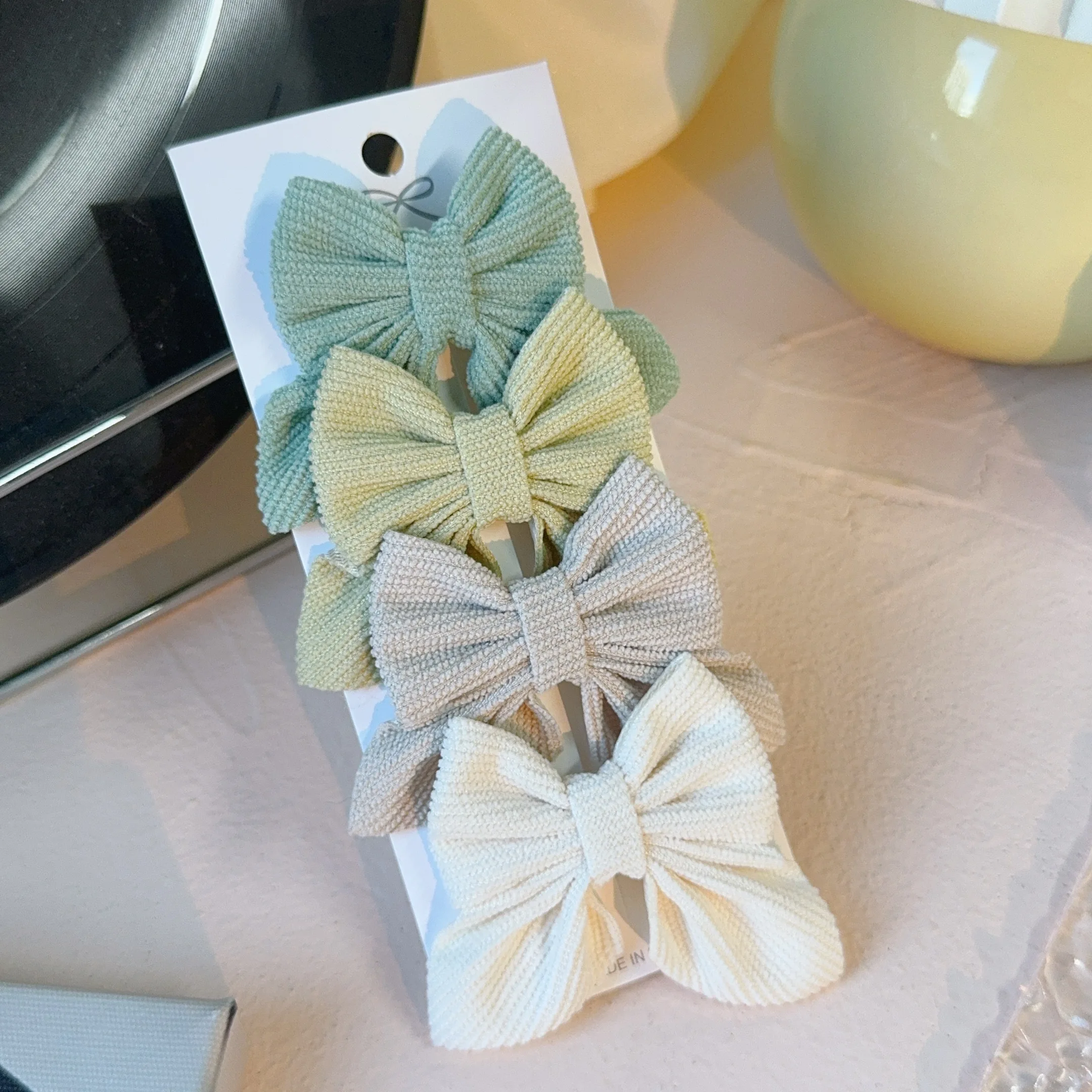 4/10 Stück Cord-Haarspangen für Kinder, Große Mädchen-Haarschleifen, Niedliche Haaraccessoires Geeignet für Kinder, Babys und Jugendliche – Detail 9